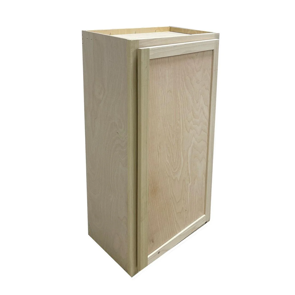 Kitchen Wall Cabinet | Unfinished Poplar | Shaker Style | 24 in x 42 in x 12 in